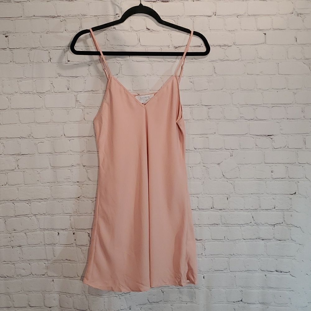 La Ligne Pink Slip Dress Chemise